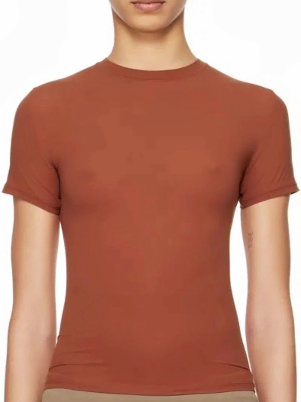 BNWT Skims Fits Everybody Short Sleeve T-Shirt Saffron Small